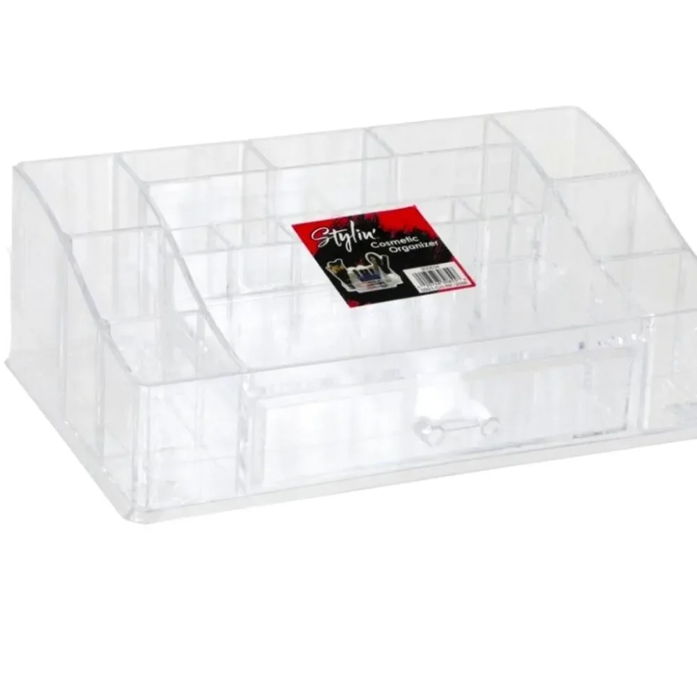 Stylin' Acrylic Multi Compartment Storage Cosmetic Organizer